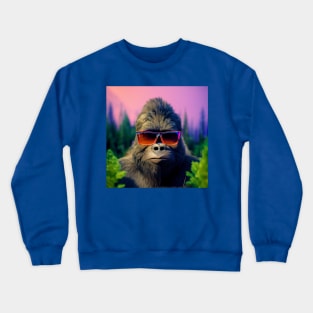 Dope Sasquatch in Nature Crewneck Sweatshirt